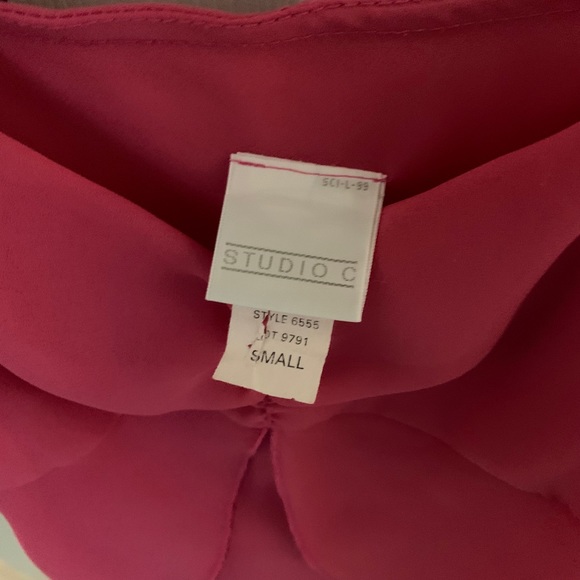 Pink spaghetti strap blouse - Picture 2 of 2